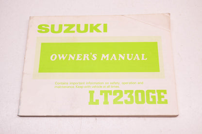 New OEM Suzuki LT230GE Owner's Manual NOS