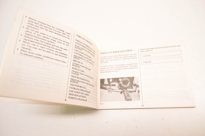 New OEM Suzuki LT230GE Owner's Manual NOS