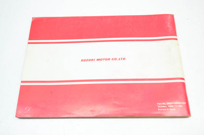 OEM Suzuki 99011-46694-03A RM60 Owner's Manual
