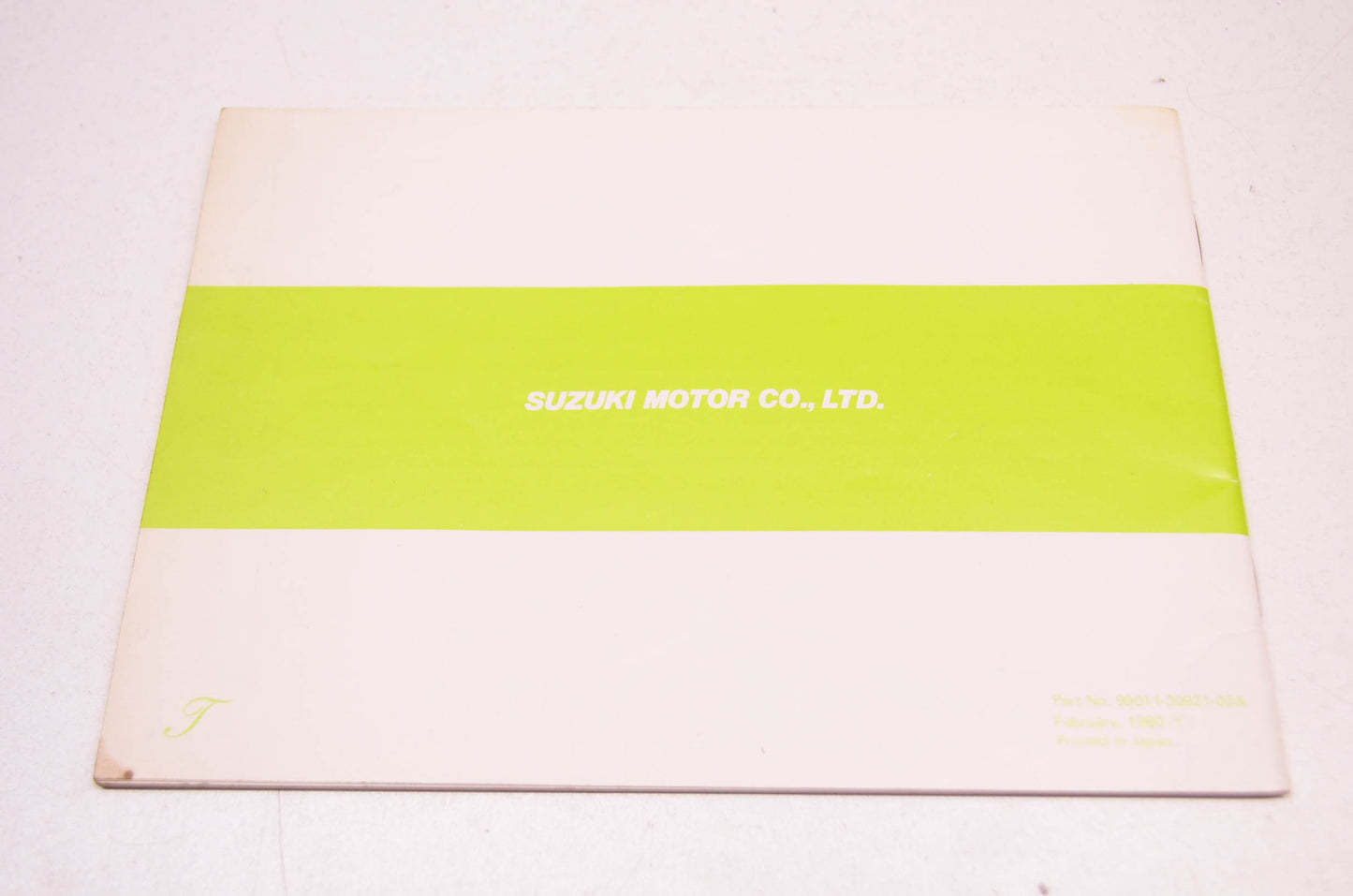 New OEM Suzuki TS250 Owner's Manual NOS