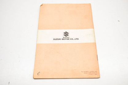 OEM Suzuki 99011-41603-03A RM125 Owner's Maintenance Manual