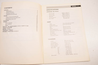 OEM Suzuki 99011-41603-03A RM125 Owner's Maintenance Manual