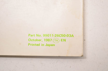 OEM Suzuki 99011-26C50-03A RM250 Owner's Maintenance Manual