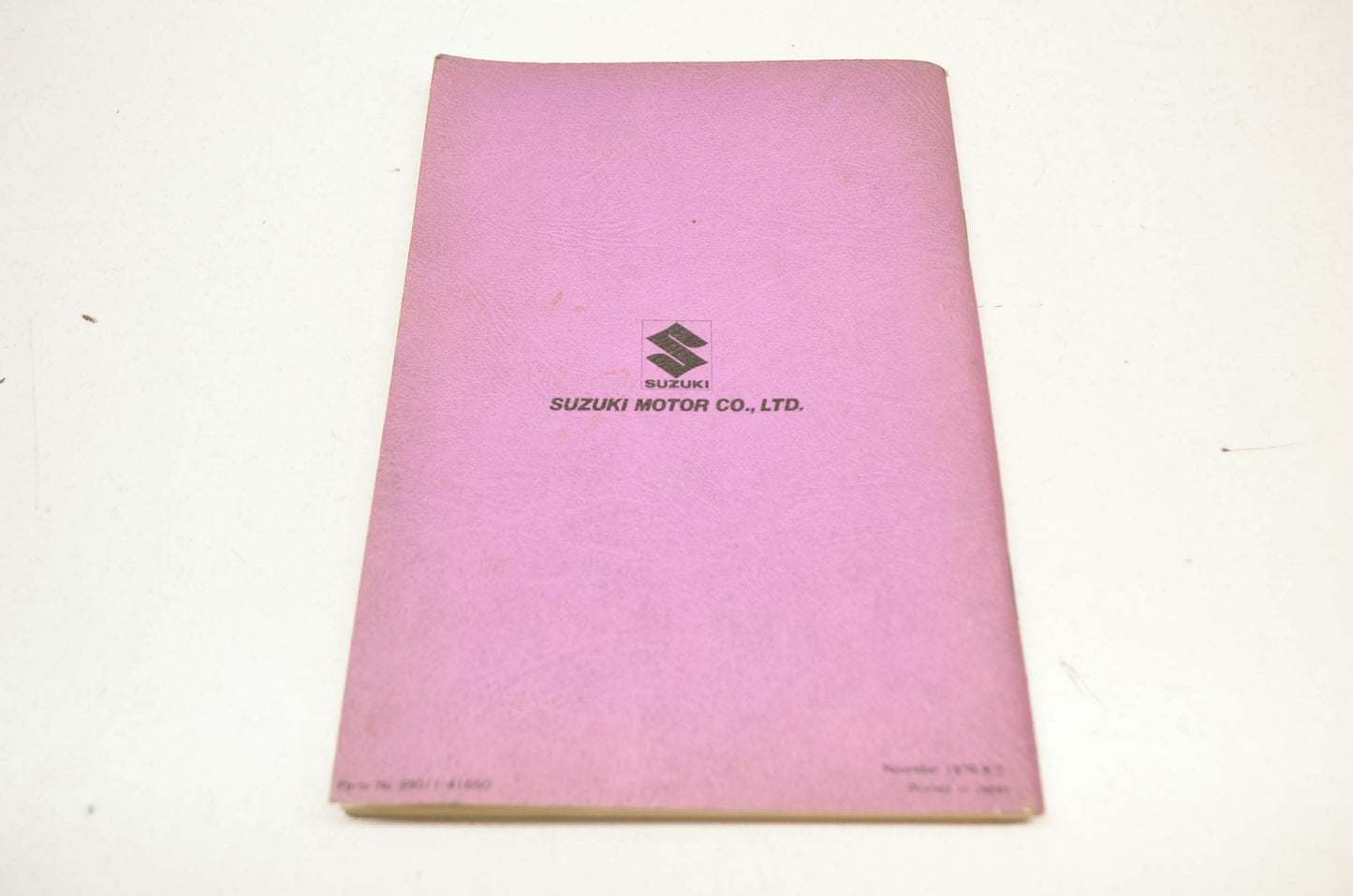 OEM Suzuki 99011-41650 RM80 Owner's Manual
