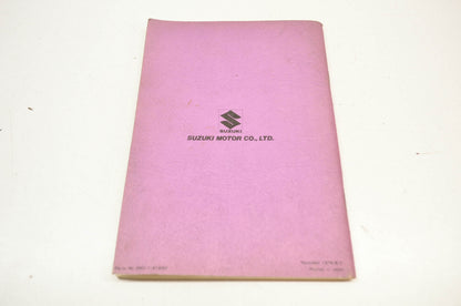OEM Suzuki 99011-41650 RM80 Owner's Manual