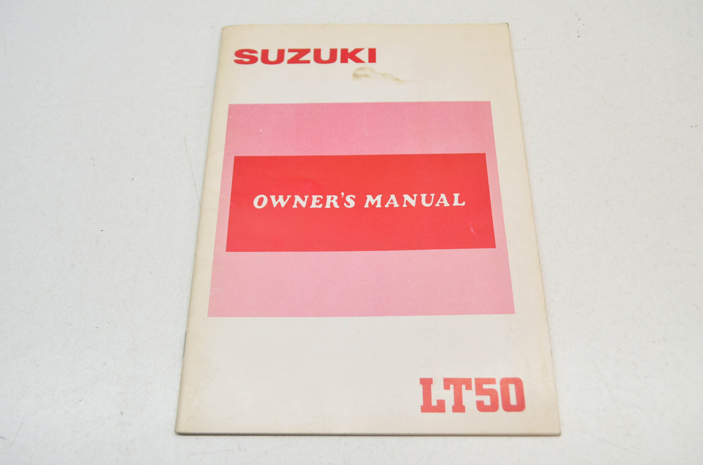 New OEM Suzuki LT50 Owner's Manual NOS