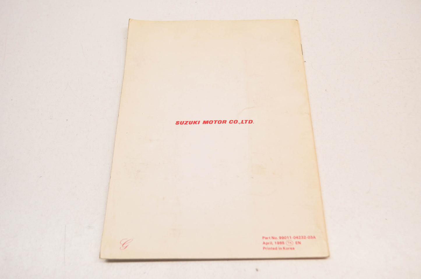 New OEM Suzuki LT50 Owner's Manual NOS