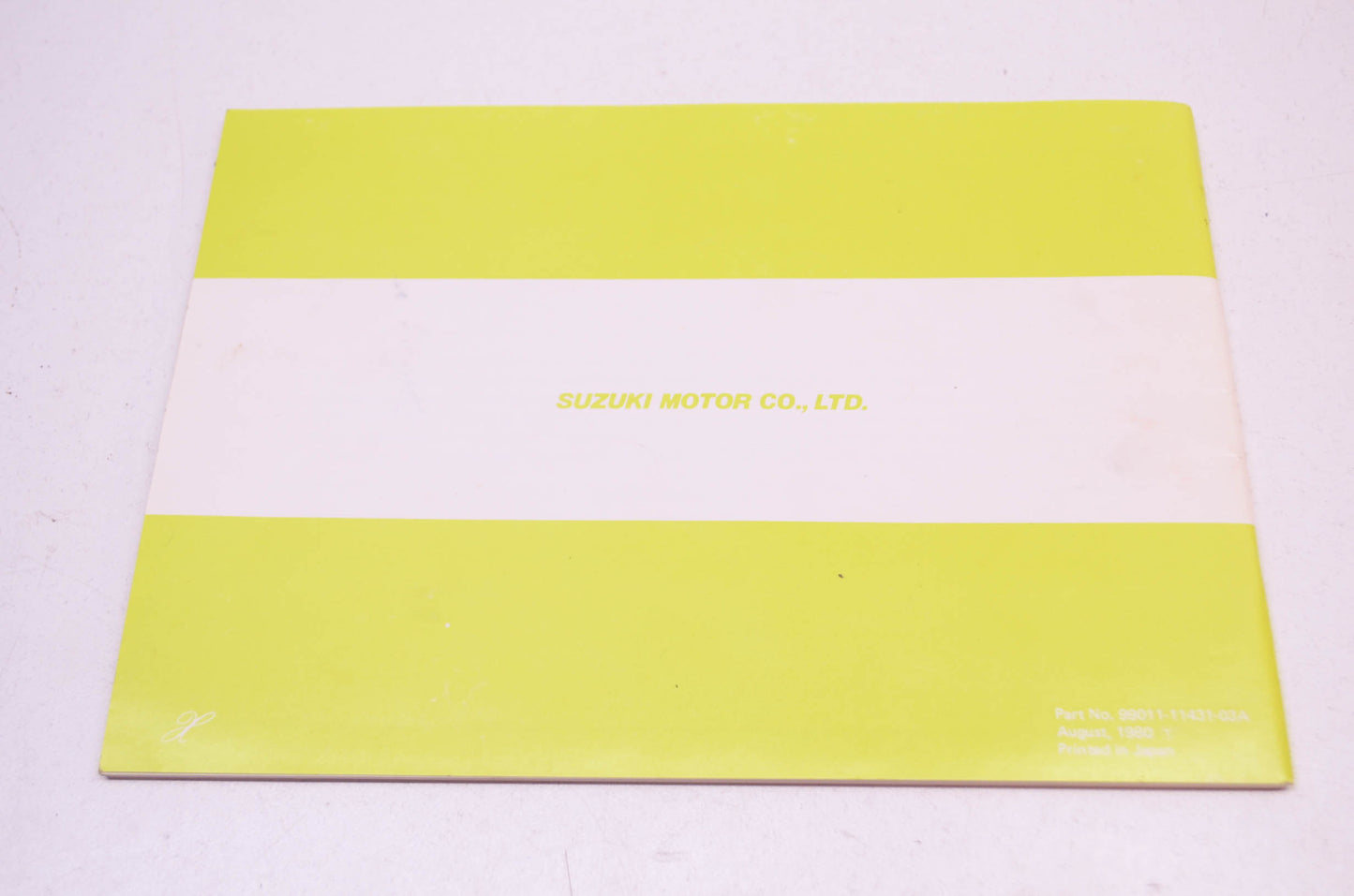 OEM Suzuki 99011-11431-03A GS250T Owner's Manual NOS