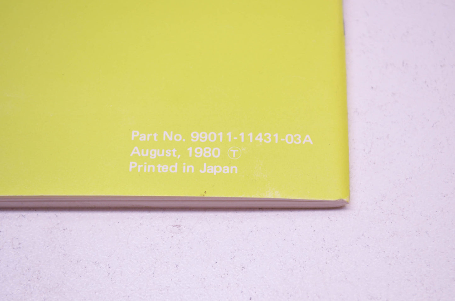 OEM Suzuki 99011-11431-03A GS250T Owner's Manual NOS