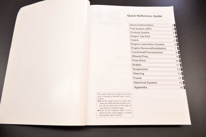 OEM Kawasaki 99924-1268-03 Service Manual VN1500-R NOS