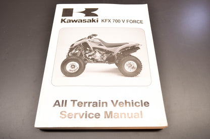 New OEM Kawasaki KFX 700 V Force Service Manual 04 KFX 700 V Force NOS