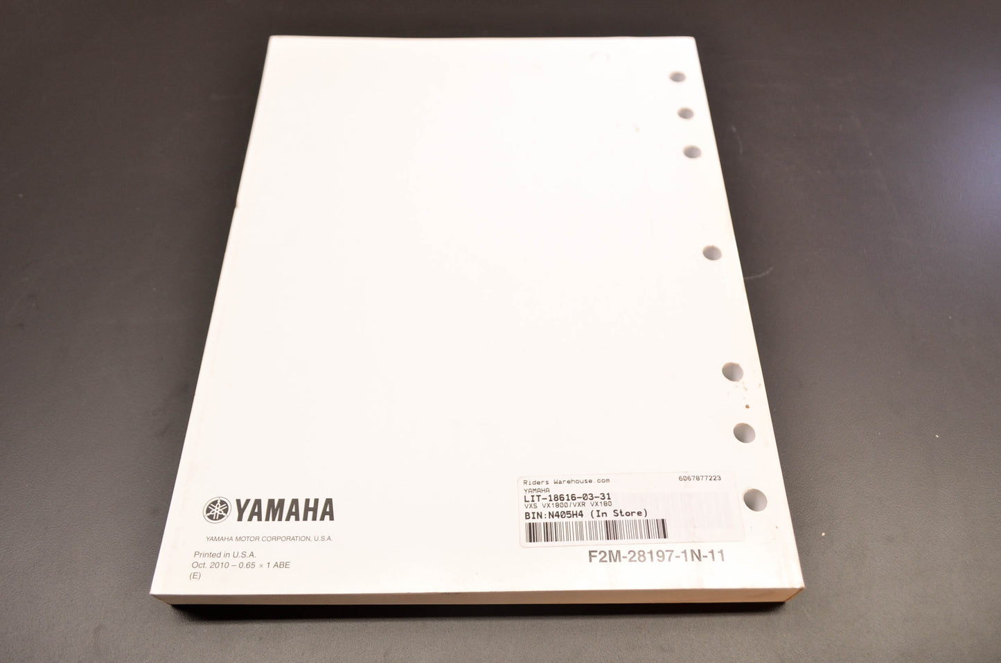 OEM Yamaha LIT-18616-03-31 Service Manual VXS VX1800/VXR VX180 NOS
