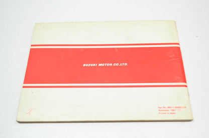 OEM Suzuki 99011-46693-03A RM60 Owner's Manual