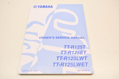 New OEM Yamaha TT-R125T/ET/LWT/LWET Owner's Service Manual NOS
