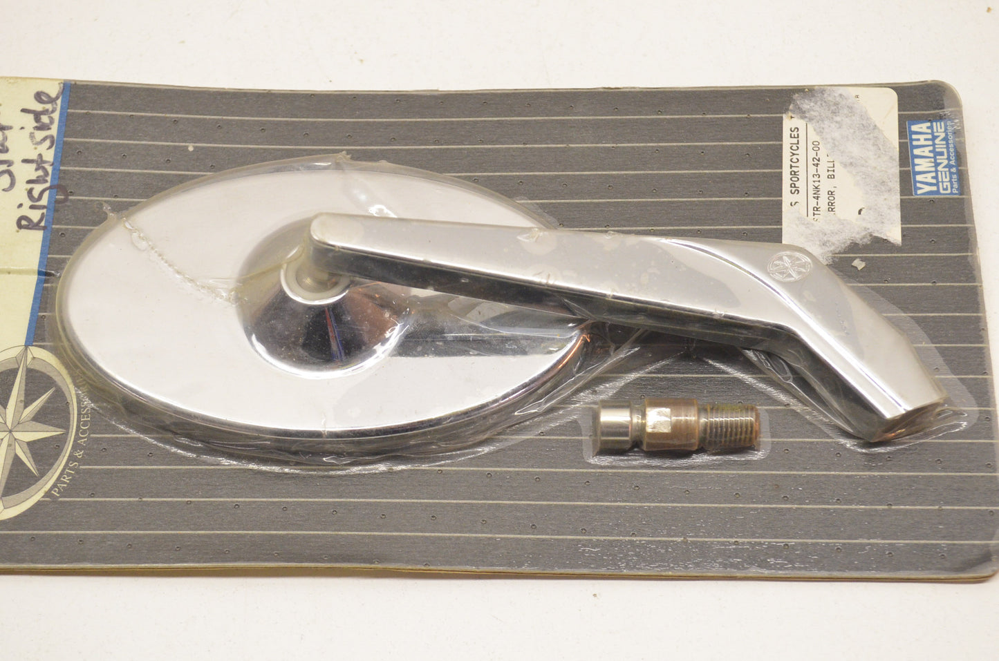 OEM Yamaha STR-4NK13-42-00 Oval Billet Mirror NOS