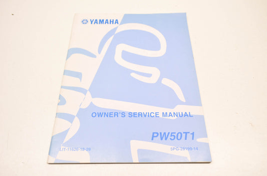 OEM Yamaha LIT-11626-18-29 PW50T1 Owner's Service Manual NOS