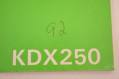 OEM Kawasaki 99920-1591-01 Owner's Manual KDX250D2
