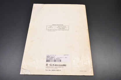 OEM Kawasaki 99924-1202-51 Service Manual Supplement KAF300C