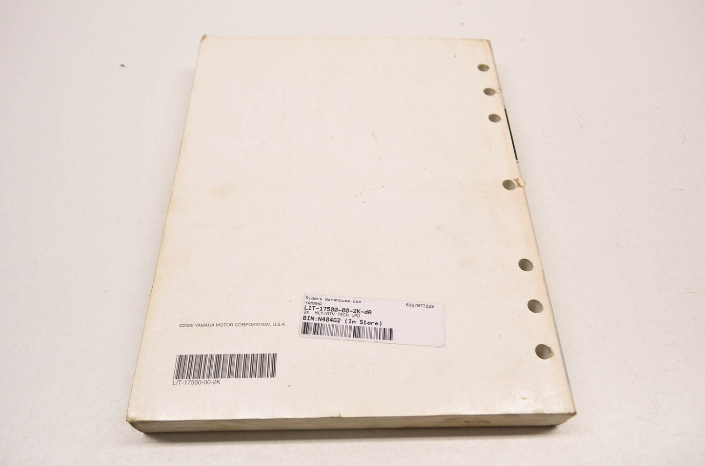 OEM Yamaha LIT-17500-00-2K Technical Update 2K Motorcycle/ATV