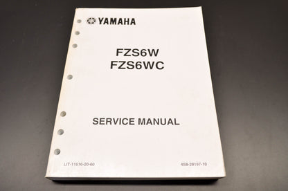OEM Yamaha LIT-11616-20-60 FZSW(C) Service Manual NOS