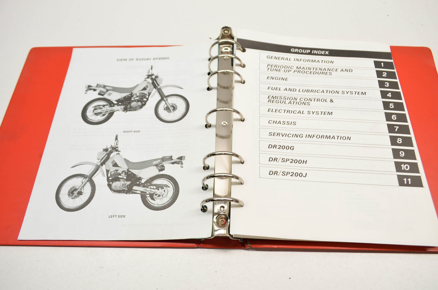 OEM Suzuki SP200 Service Manual
