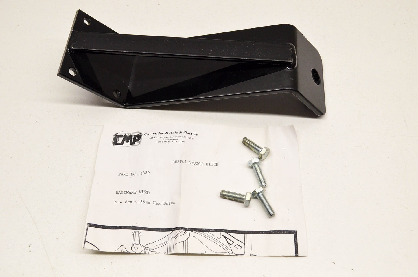 Cambridge Metals & Plastics 1322 Hitch Suzuki LT300E. NOS