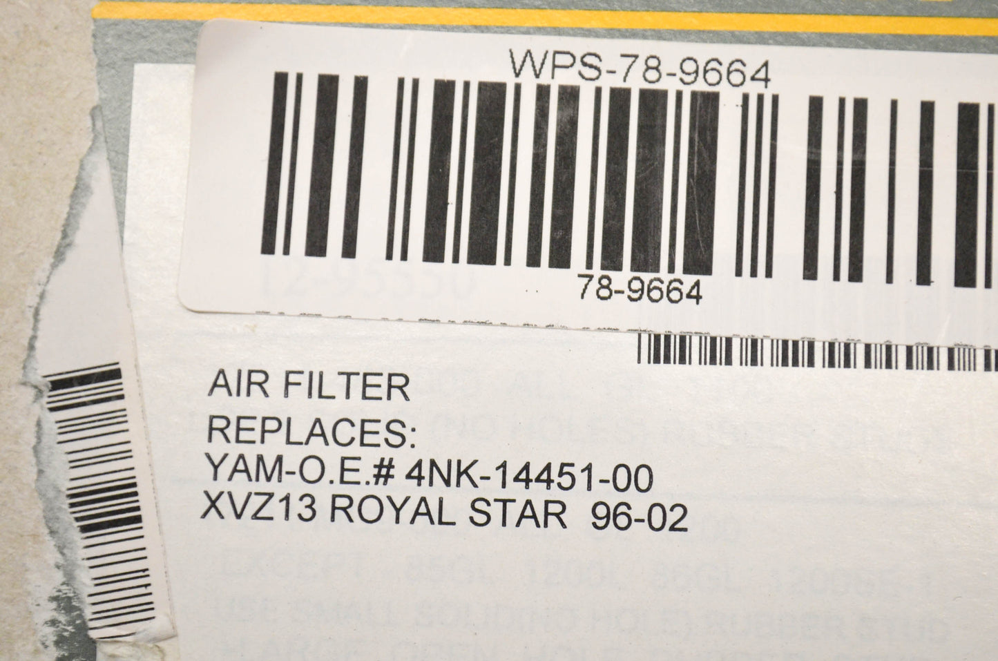 New EMGO Air Filter NOS