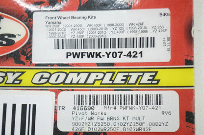 New Pivot Works Yamaha Front Wheel Bearing Kit NOS