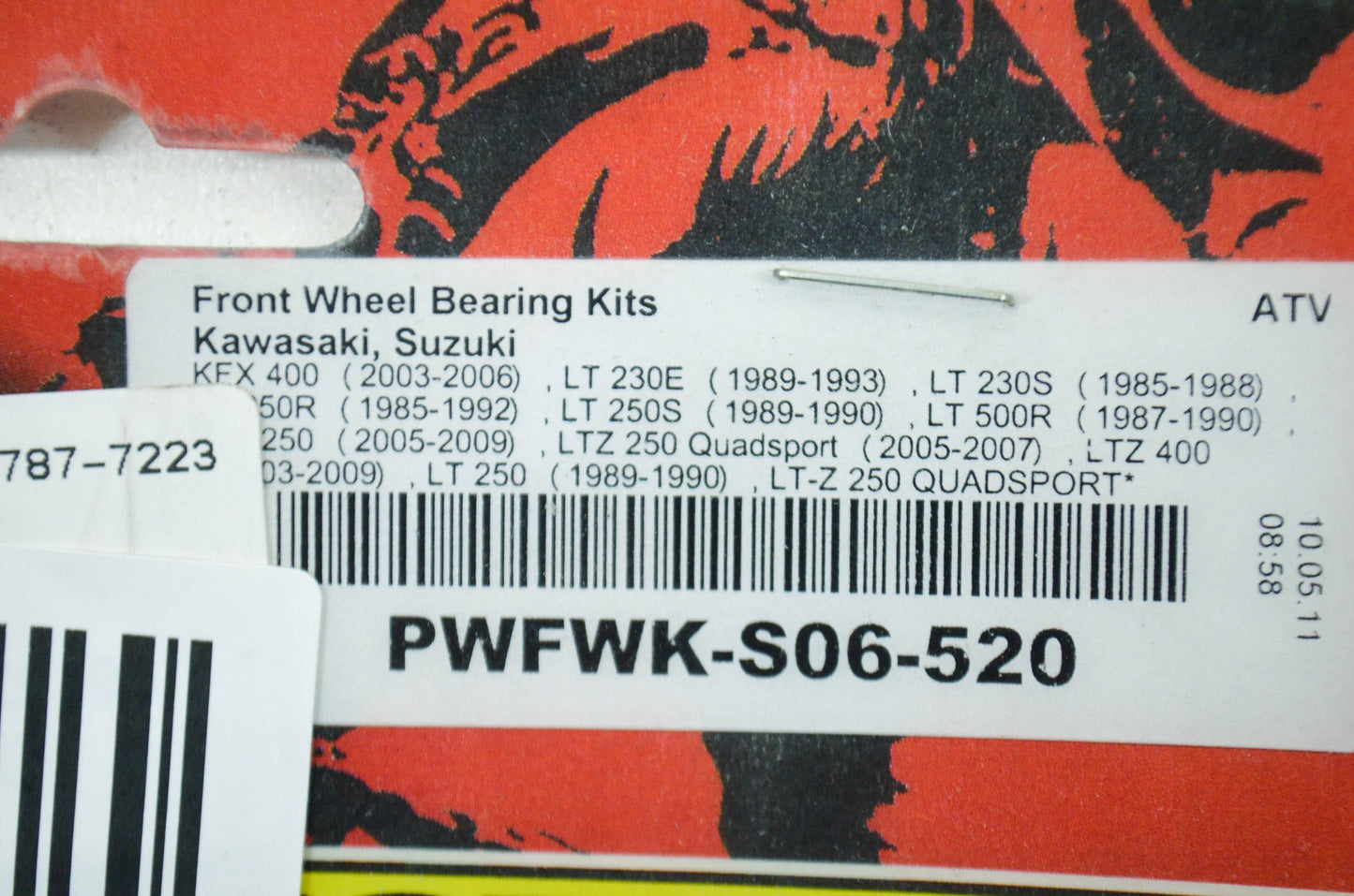 New Pivot Works Kawasaki PWFWK-S06-520, 52-0456 Suzuki Front Wheel Bearing Kit NOS