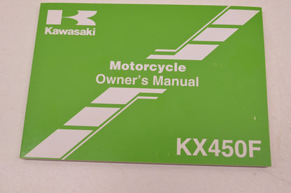 OEM Kawasaki 99987-1341 Owner's Manual KX450D NOS