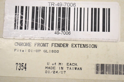 New Kuryakyn Chrome Front Fender Extension NOS