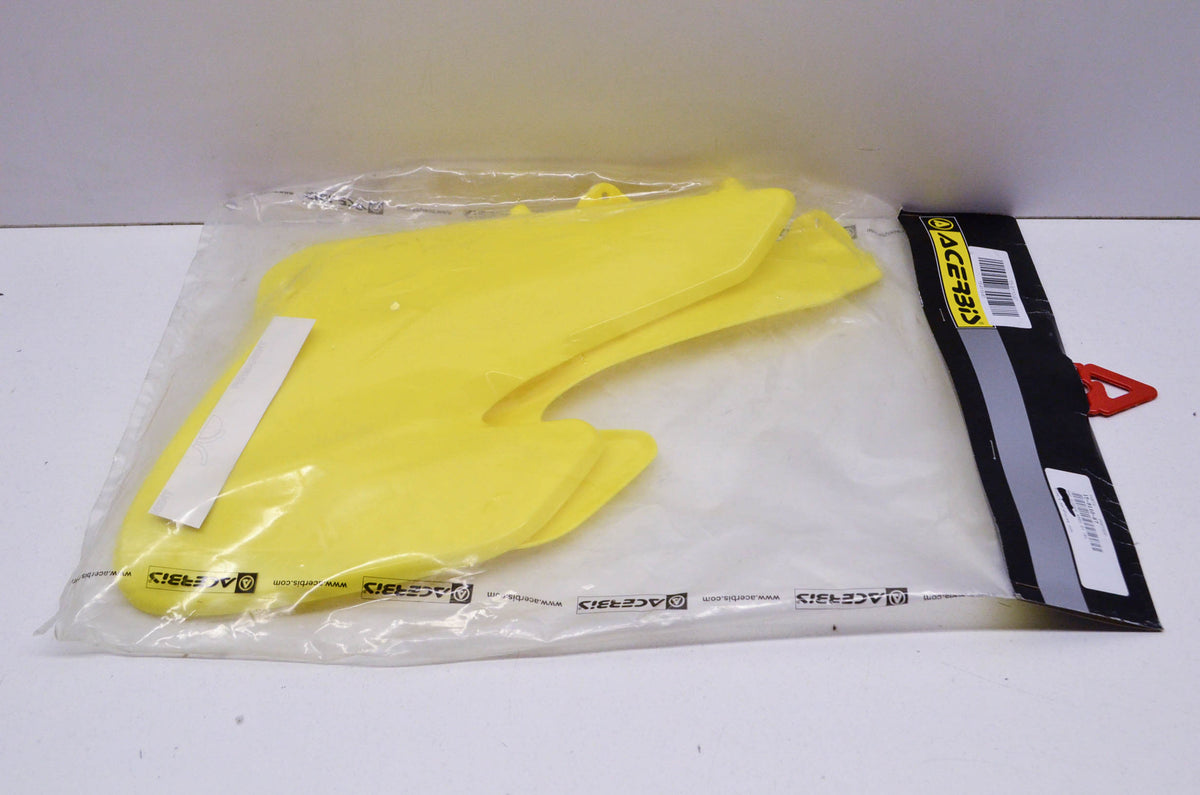 Acerbis 15-9110-87, 15911087 Yellow Radiator Scoop Kit NOS