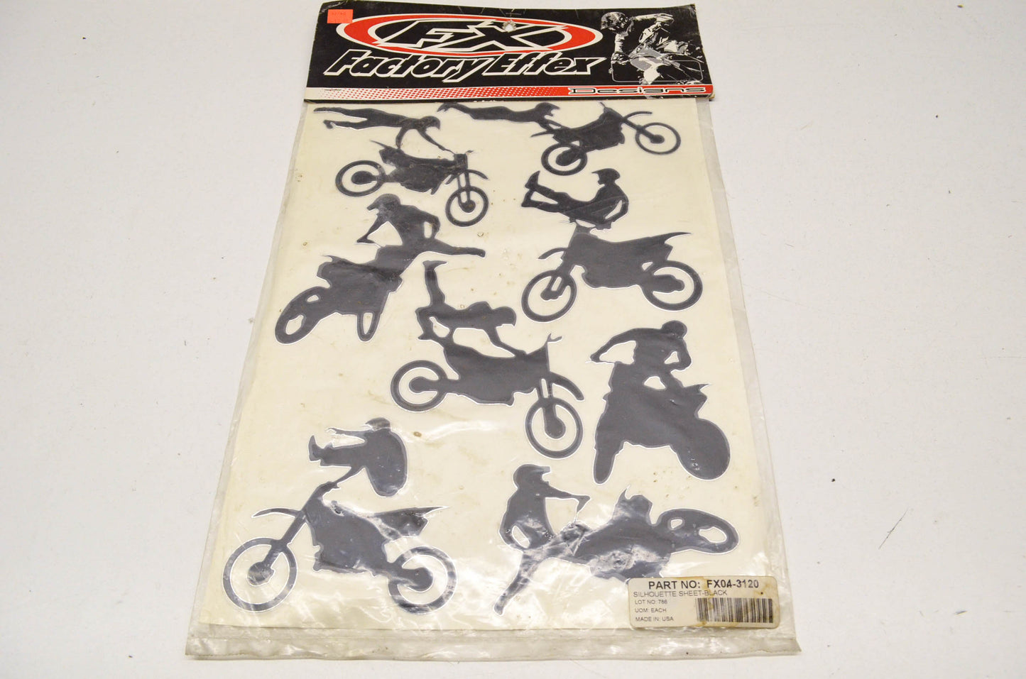 Factory Effex FX04-3120 Silhouette Sheet Black NOS