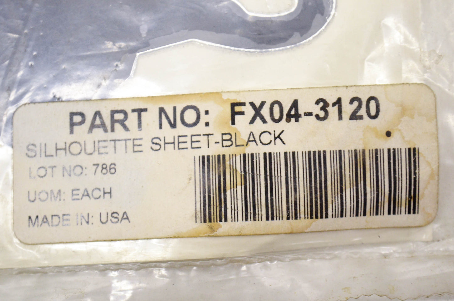 Factory Effex FX04-3120 Silhouette Sheet Black NOS