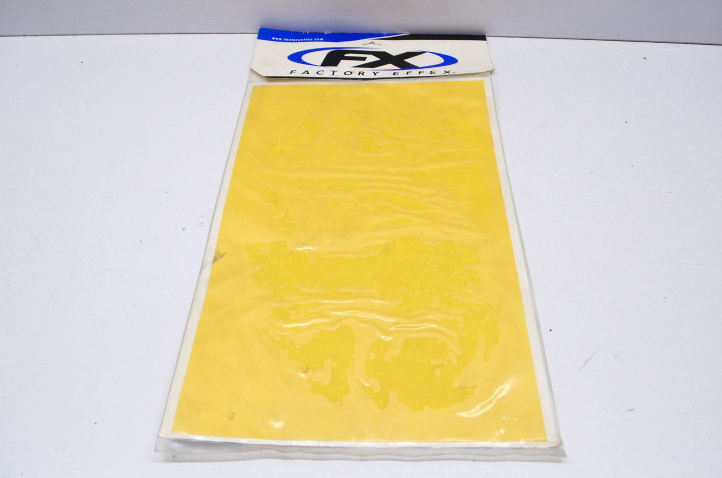New Factory Effex Yellow Background Plate NOS