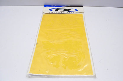 New Factory Effex Yellow Background Plate NOS