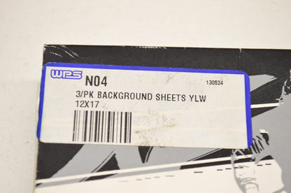 New N-Style Yellow Background Plate 12'x17' NOS