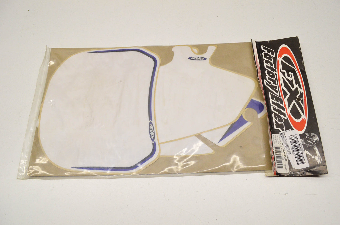 Factory Effex FX06-64222 Pre Cut White Backgrounds YamahaYZF250-426 98-02. NOS