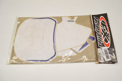 Factory Effex FX06-64222 Pre Cut White Backgrounds YamahaYZF250-426 98-02. NOS