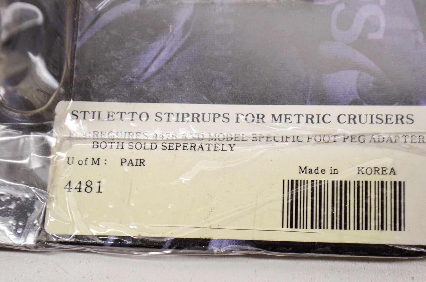 Stiletto Stirrups for Metric Cruisers NOS