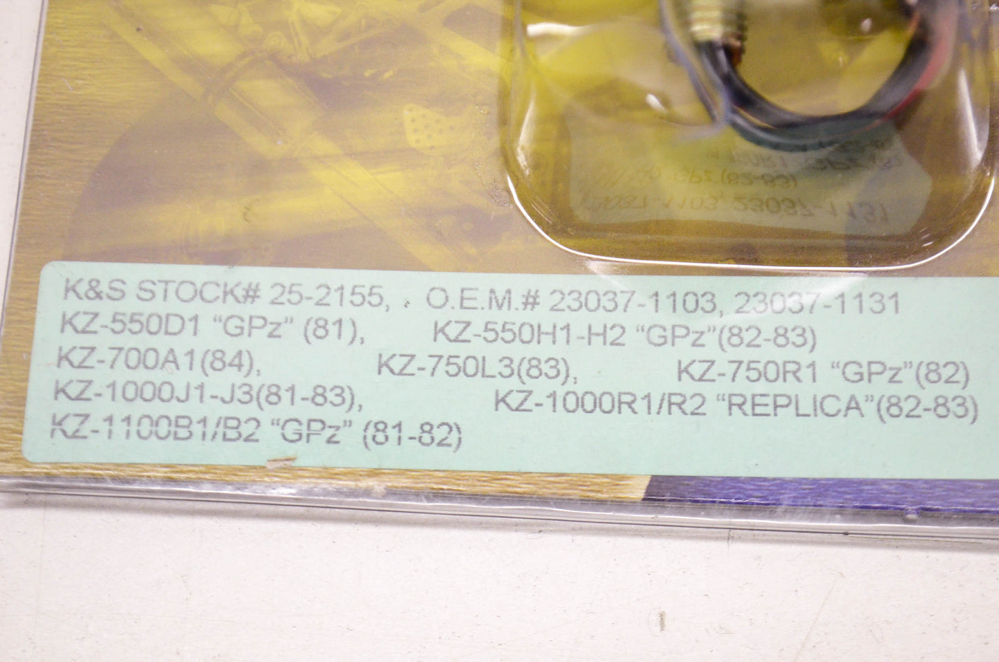 K&S 25-2155 Turn Signal Amber NOS