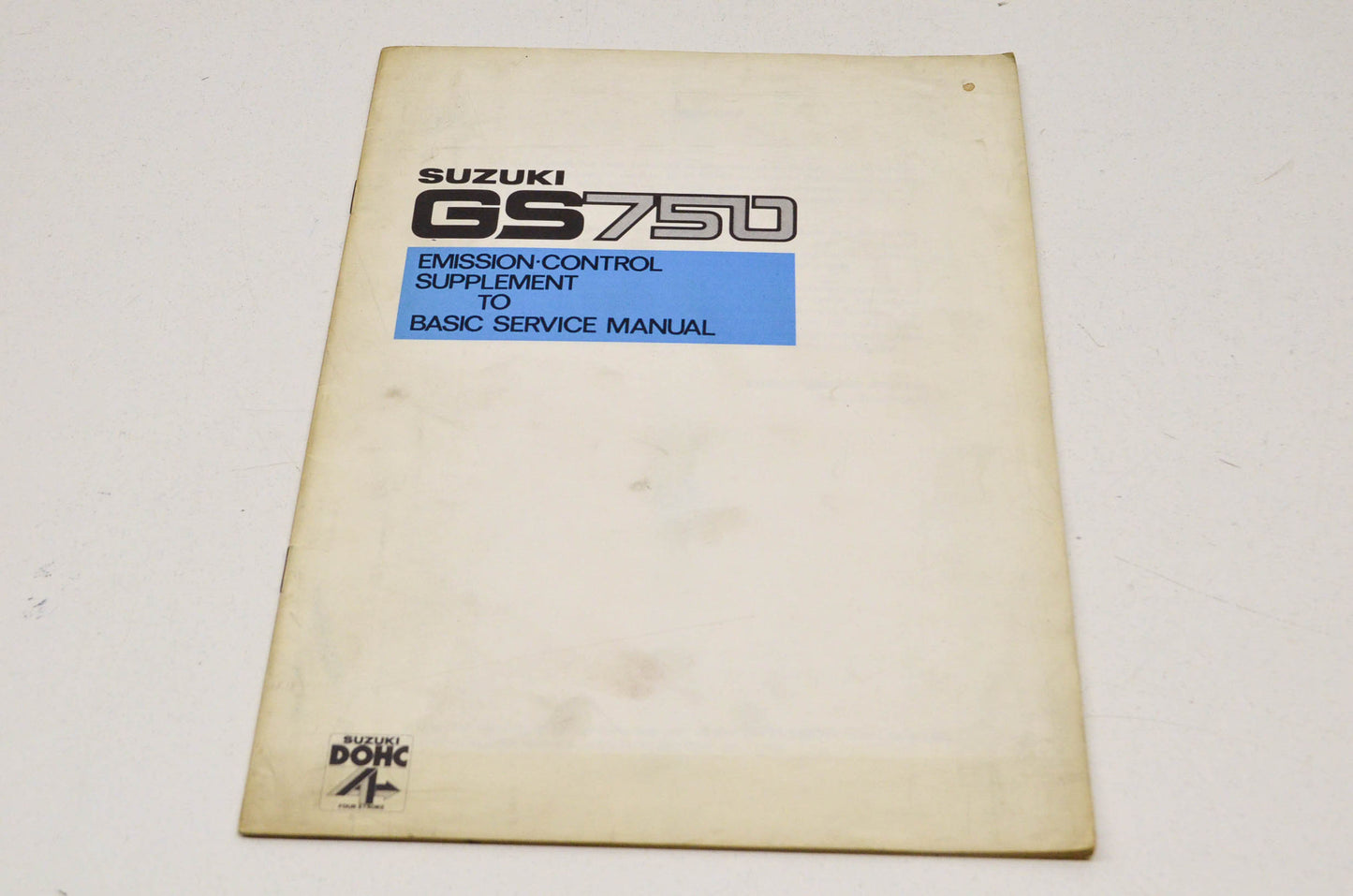 OEM Suzuki Emission Control Supplement To Basic Service Manual GS75