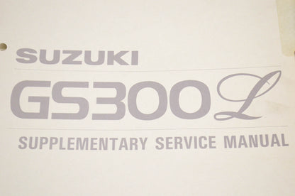 OEM Suzuki 99501-32020-03E Supplementary Service Manual GS300L. NOS