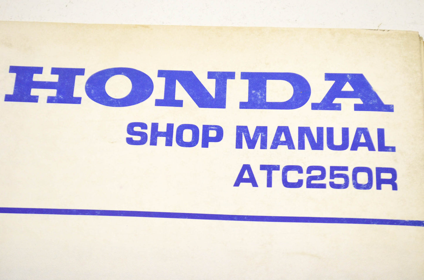 OEM Honda 6196103 Service Manual 81-84 ATC250R