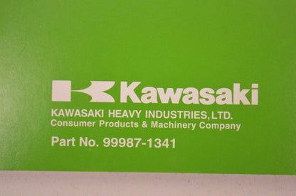 OEM Kawasaki 99987-1341 Owner's Manual KX450D NOS