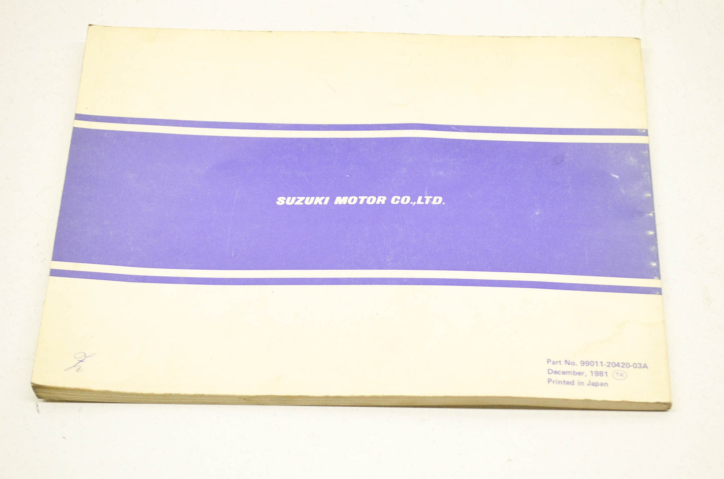New OEM Suzuki Owner's Manual RM80 NOS