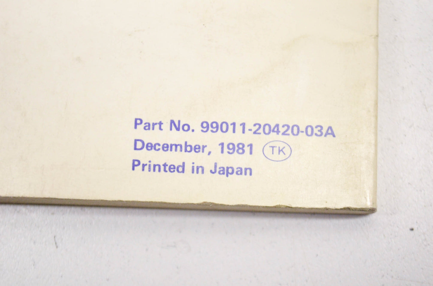 New OEM Suzuki Owner's Manual RM80 NOS