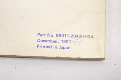 New OEM Suzuki Owner's Manual RM80 NOS