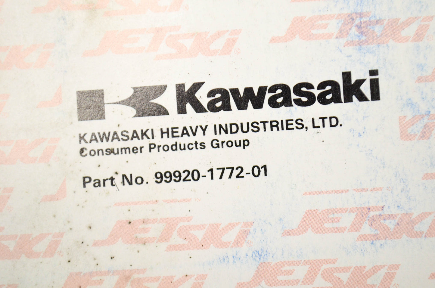 OEM Kawasaki 99920-1772-01 Owner's Manual JH1100A1