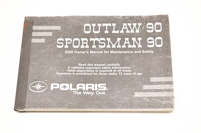 OEM Polaris 9921796 Owner's Manual 09 Sportsman/Outlaw 90